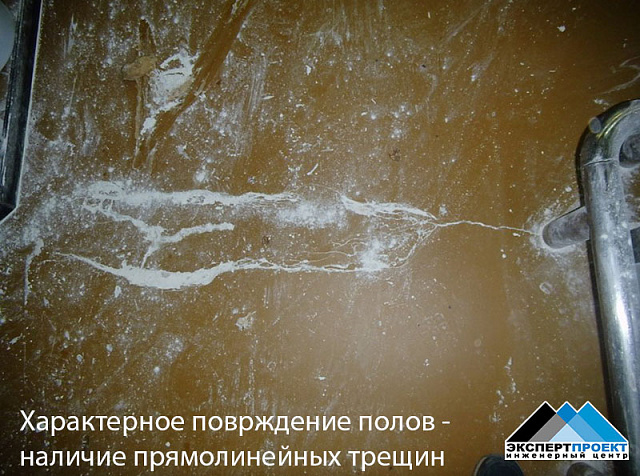 Обследование полов первого этажа производственного здания хлебного цеха