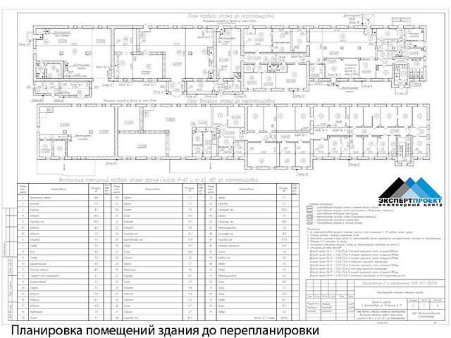 Перепланировка нежилых помещений здания